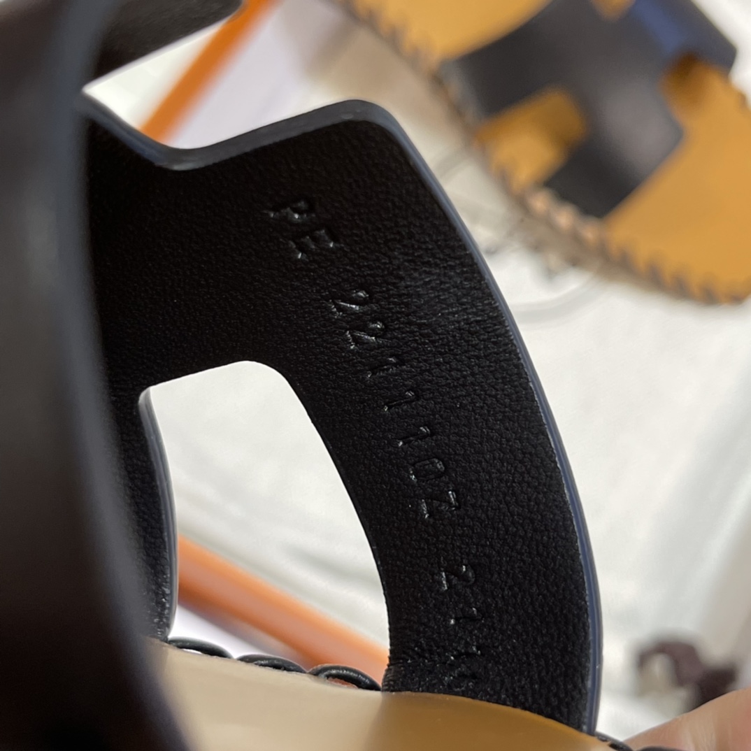 HERMES Sandals New Slippers Handmade Italian lamb sole 10 days of shipment CC89 Nior