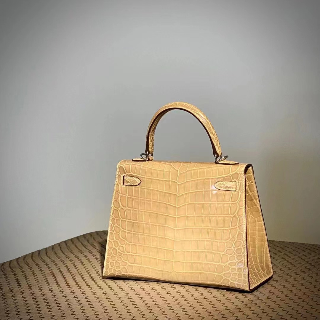 HERMES Kelly 25CM S2 Niloticuss GHW Full handmade Kelly fatory