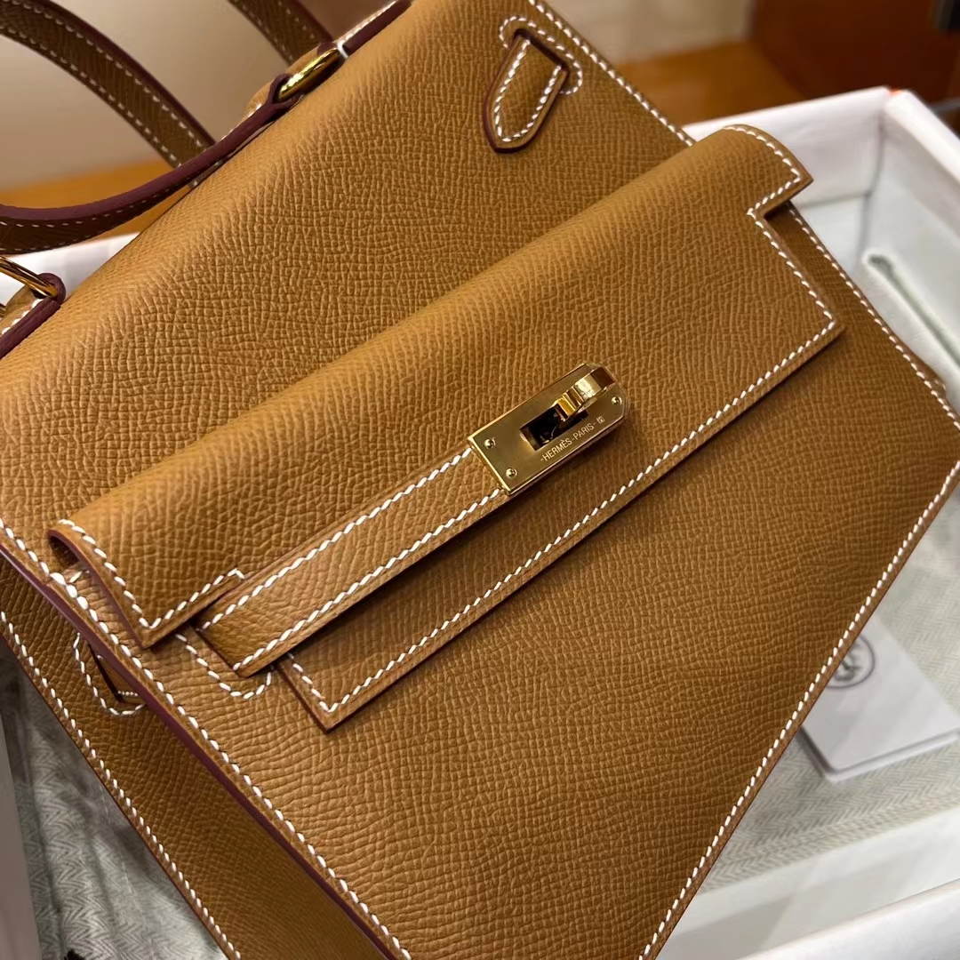 HERMES Kelly II Sellier CK37 GOLD Hardware HandMade