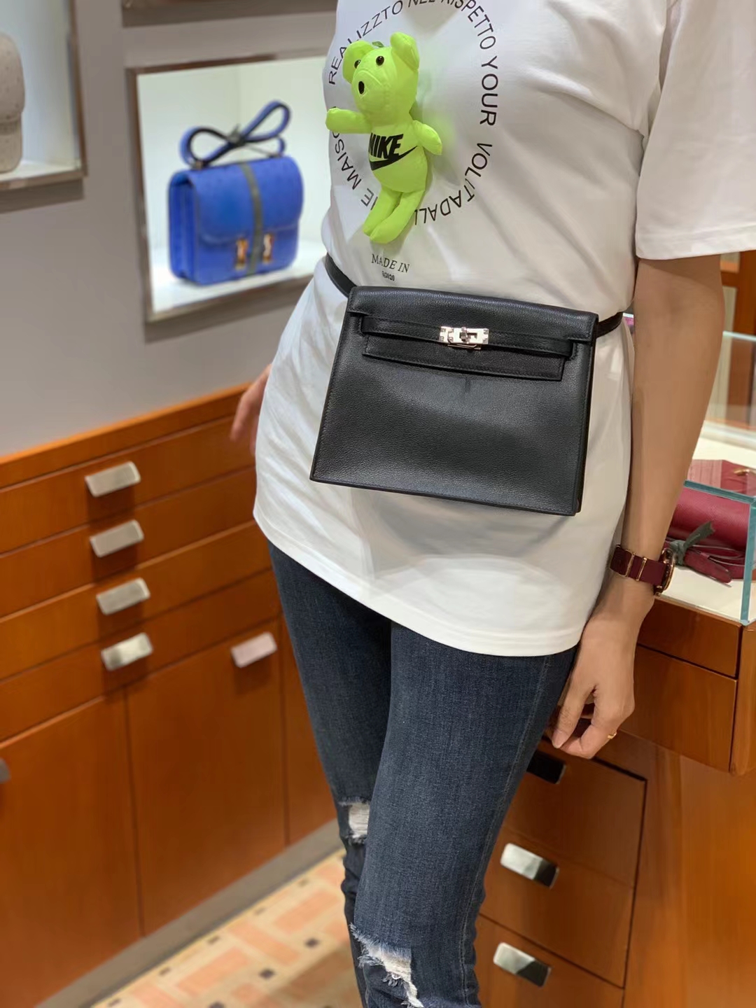 HERMES Kelly Dance CC89 Nior Swift SHW Full handmade Picotin fatory