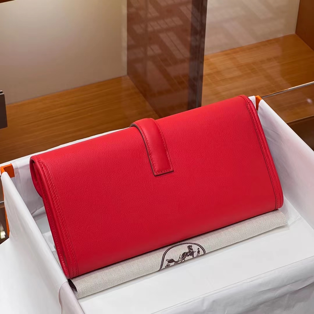 HERMES Jige Elan 29cm S3 Swift Full handmade Fatory