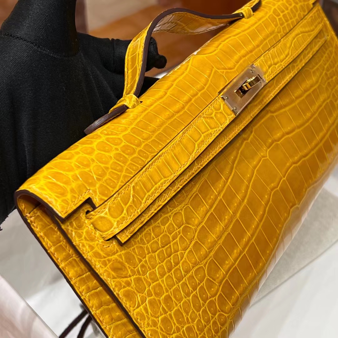 HERMES Kelly Cut 31cm 9D Niloticus Full handmade Fatory