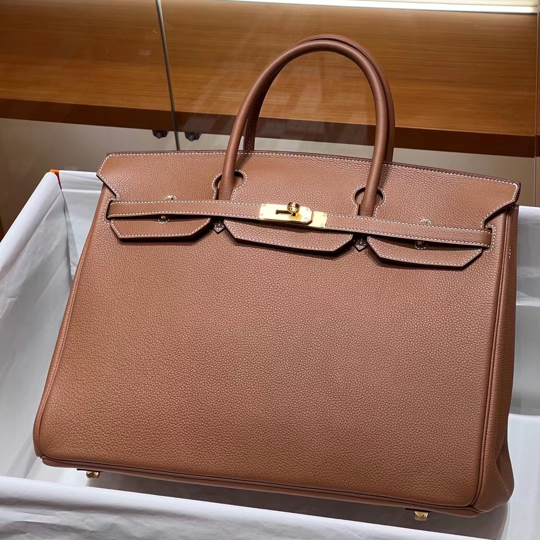 HERMES Birkin 40CM CK37 Togo Full handmade Birkin fatory