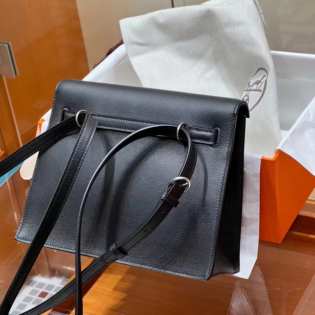 HERMES Kellydanse 22cm Evercolor CC89 Nior GOLD Hardware HandMade