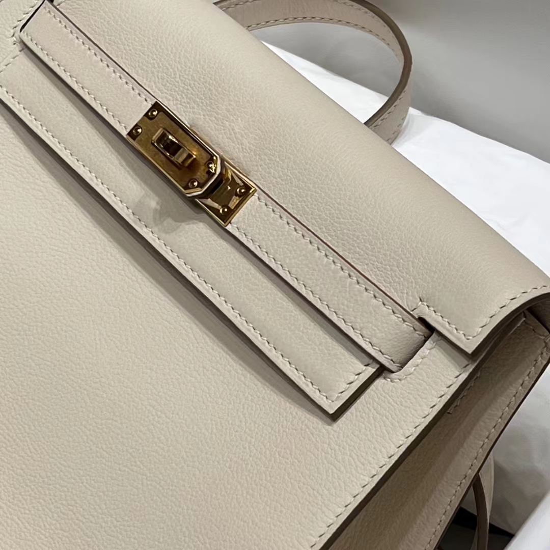 Kelly Dance 10 Craie Evercolor Full handmade HERMES Fatory