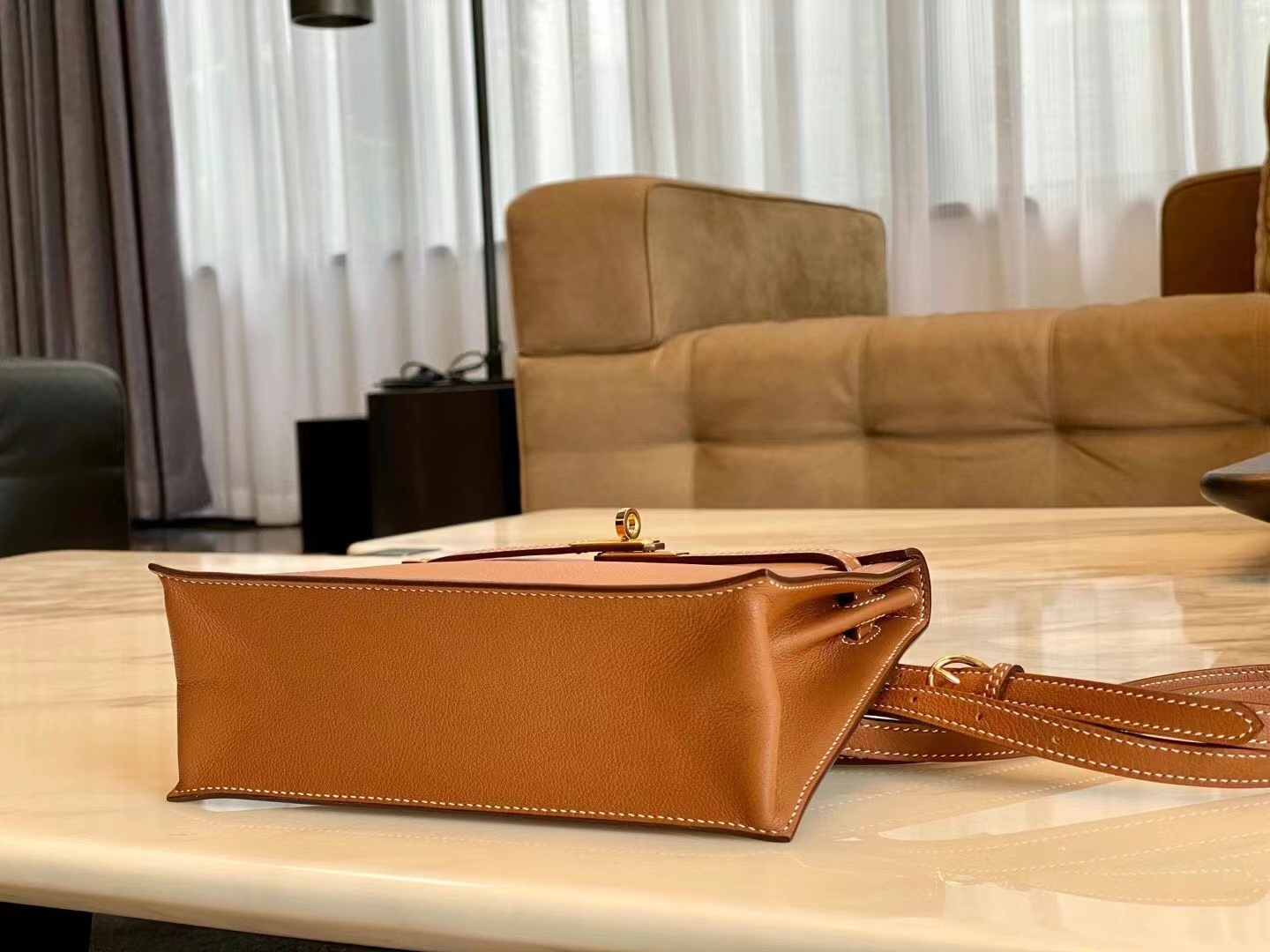 HERMES Kelly Dance CK37 Swift GHW Full handmade Picotin fatory