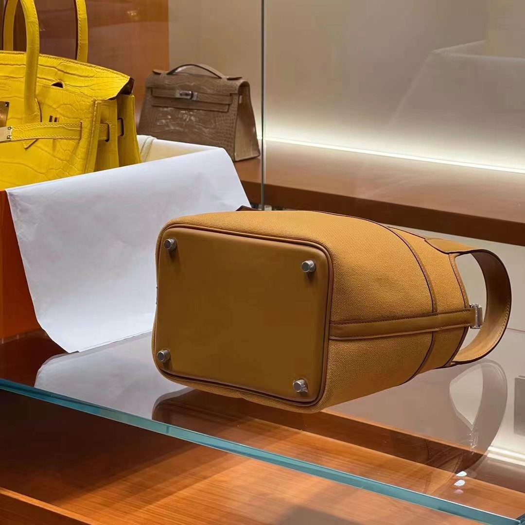 HERMES Factory Picotin cargo 18cm CK37 Full handmade