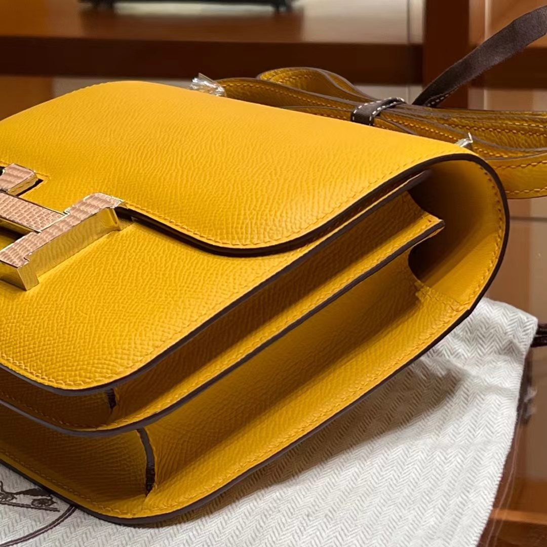 Constance 19cm 9D Epsom Lizard Hardware Full handmade HERMES fatory