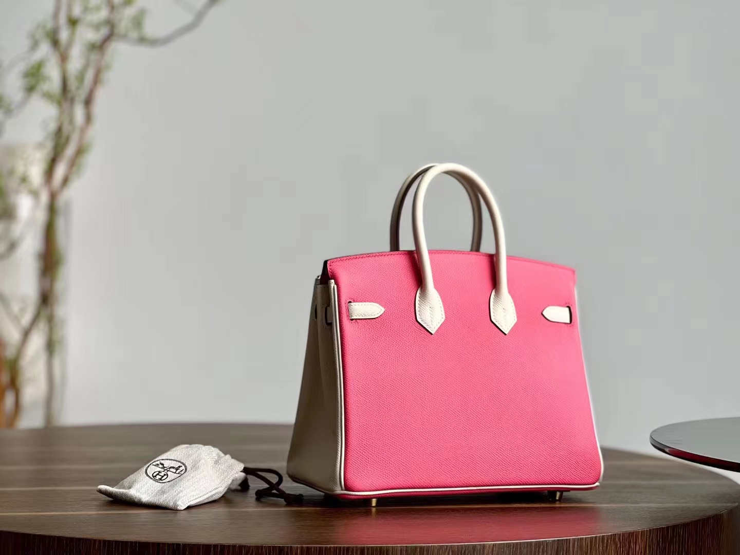 HERMES Birkin 25cm Craie 10 & 3Q Epsom Full handmade Birkin Fatory 25x20x13cm