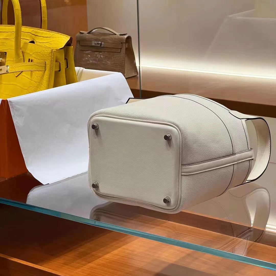 HERMES Factory Picotin cargo 18cm 10 Craie Full handmade