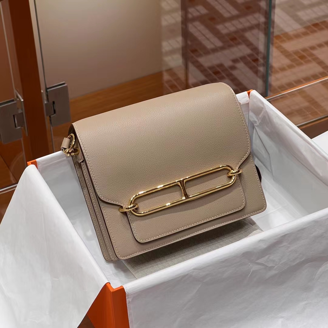 HERMES Roulis 18CM S2 Gold Hardware HandMade
