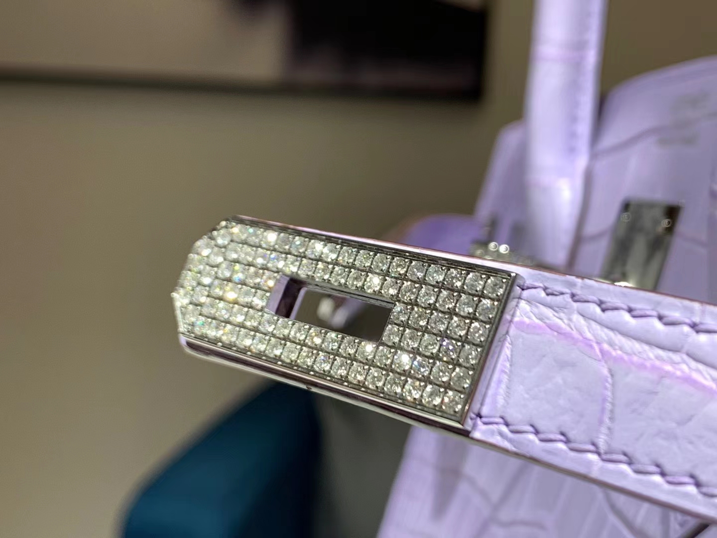 HERMES Factory Birkin 30CM  Alligator X9 Full handmade hardware with real diamonds