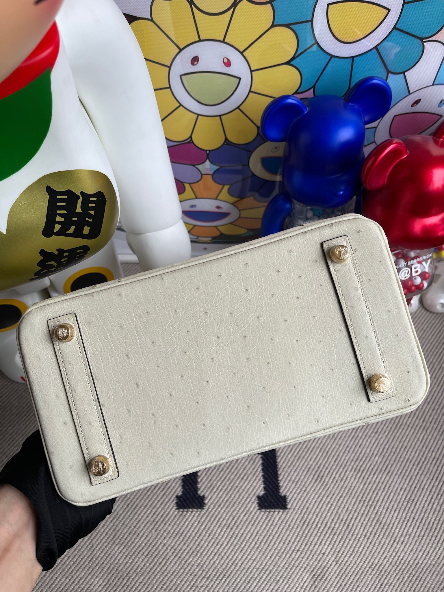 Hermes Birkin 25CM South Africa Klein Karoo Ostrich 3C Parchemin Gold Hardware Full HandMade