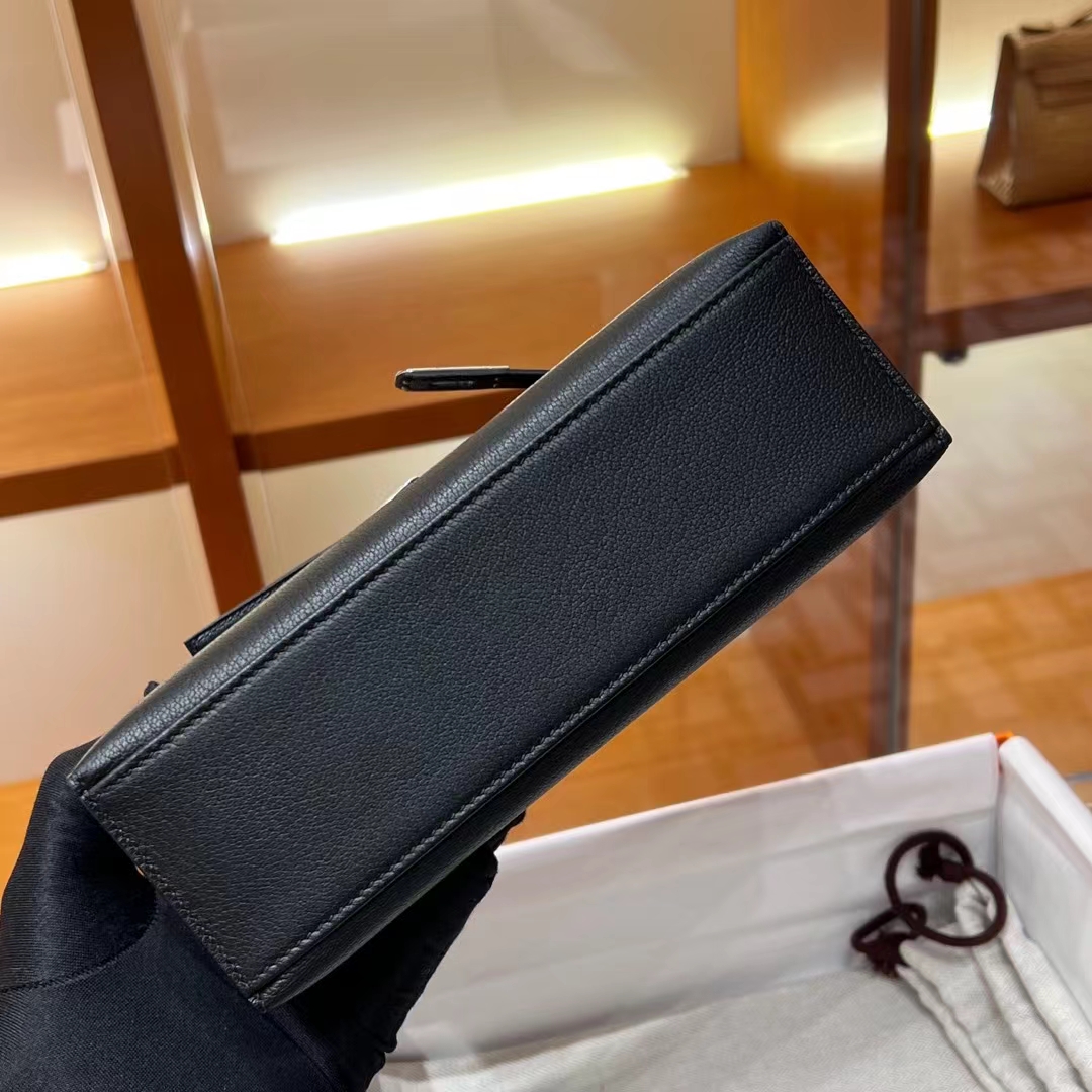 HERMES Kelly Pochette CC89 Nior Swift Full handmade Kelly fatory