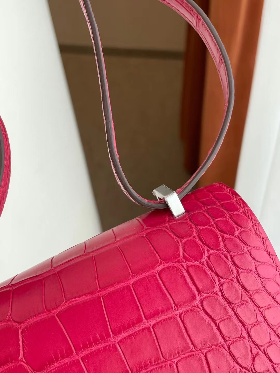 Constance 18cm I6 Rose Extreme Alligator Crocodile