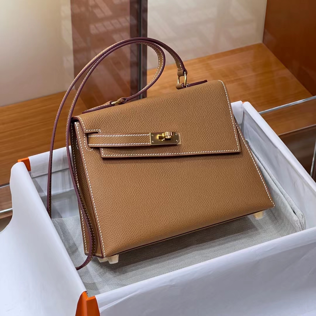 HERMES Kelly II Sellier CK37 GOLD Hardware HandMade