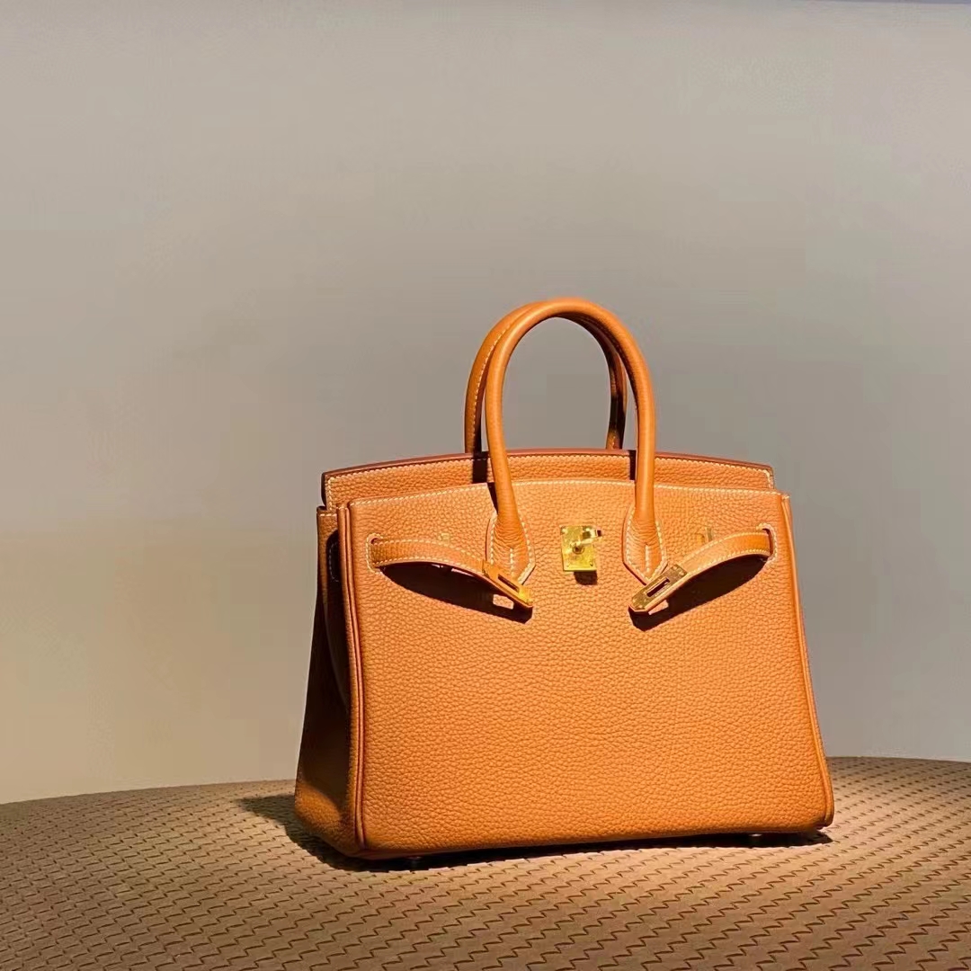 HERMES Birkin 25cm CK37 Togo Full handmade Birkin Fatory 25x20x13cm