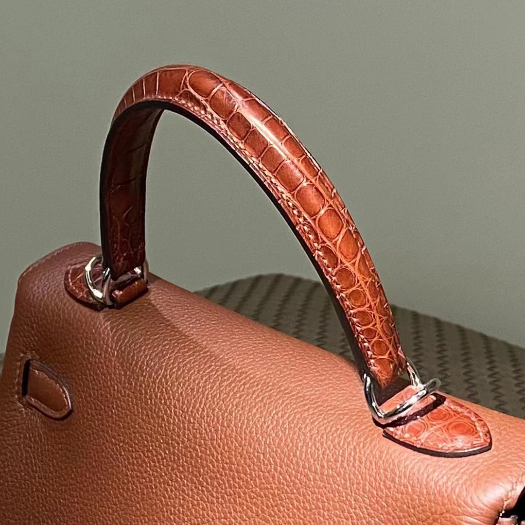 HERMES Kelly 25CM CK37 Niloticus SHW Full handmade Kelly fatory