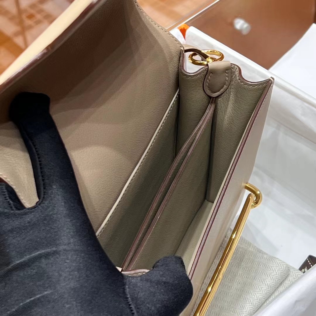 HERMES Roulis 18CM S2 Gold Hardware HandMade