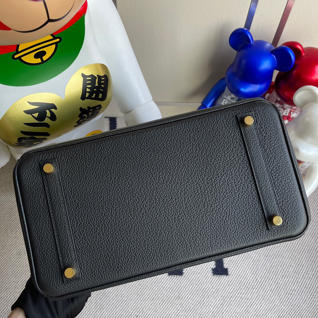 Hemres Birkin 30CM Togo CK89 Noir Gold Hardware