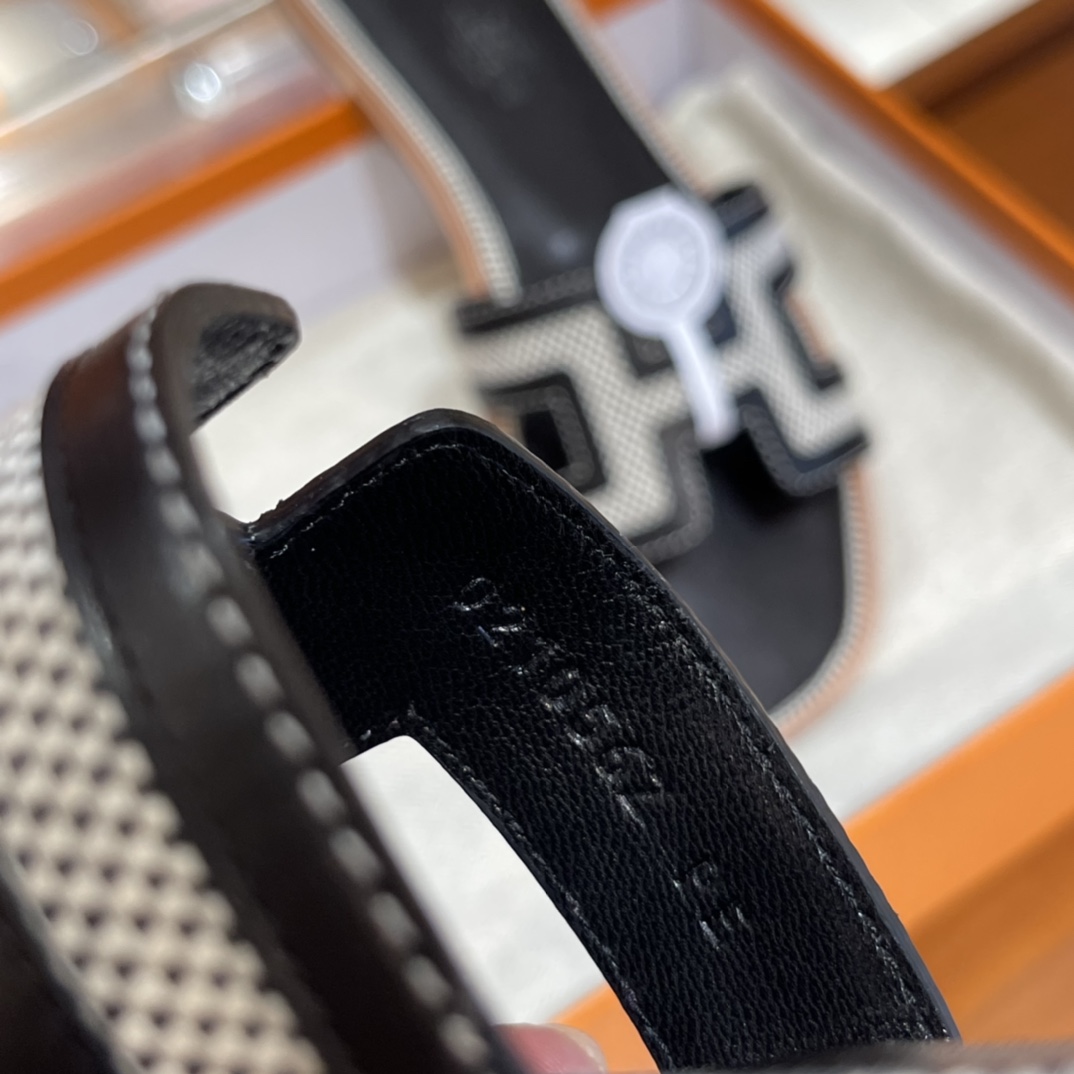 HERMES  Sandals New Slippers Handmade Italian lamb sole 10 days of shipment CC89 Nior