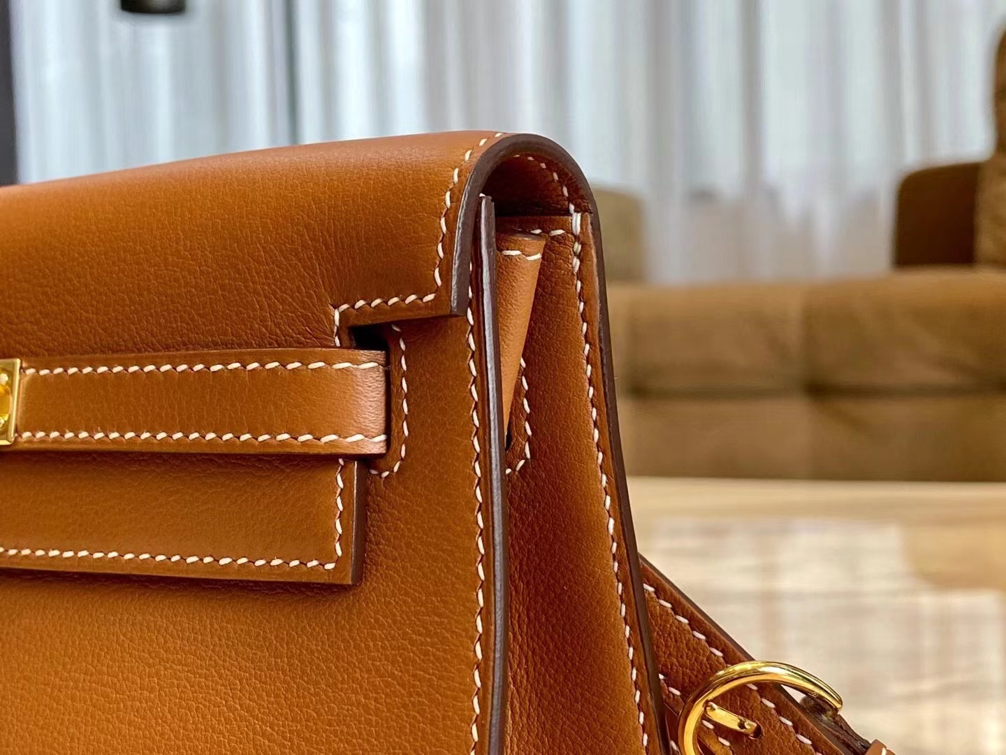 HERMES Kelly Dance CK37 Swift GHW Full handmade Picotin fatory