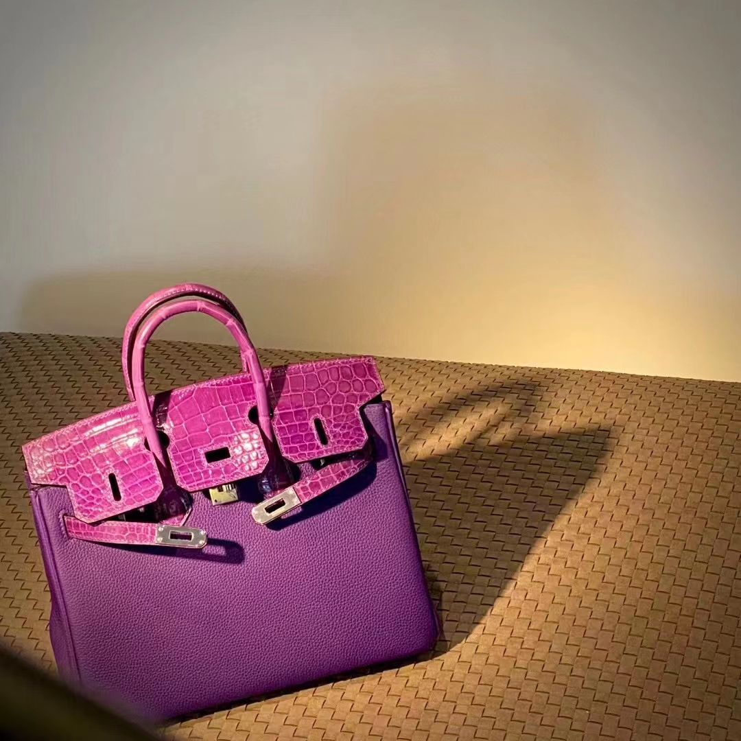 HERMES Birkin Touch E5 Rose Tyrien Togo Full handmade Birkin Fatory 25x20x13cm