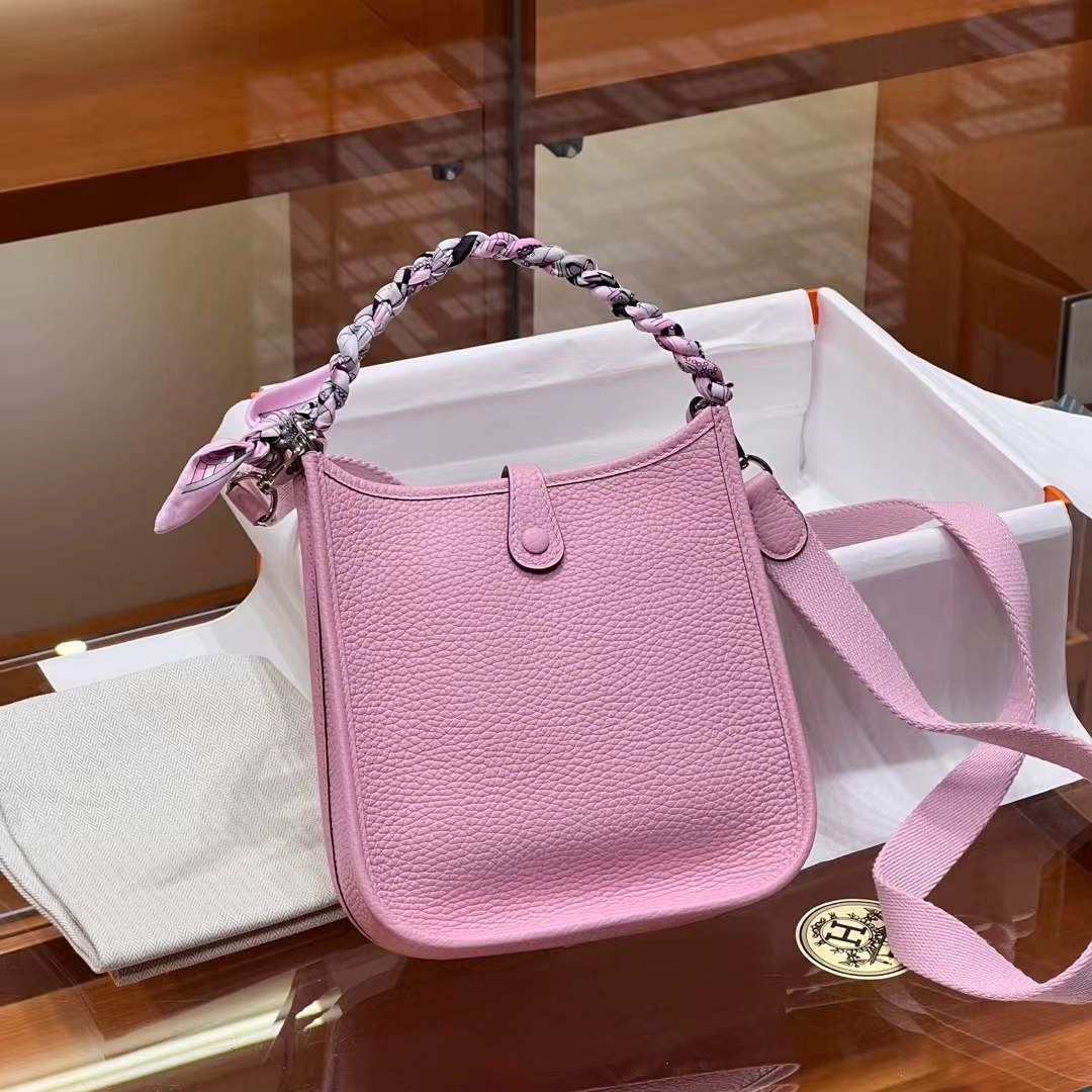 HERMES Mini Evelyne X9 Full handmade Evelyne Fatory 17x18x5.5cm