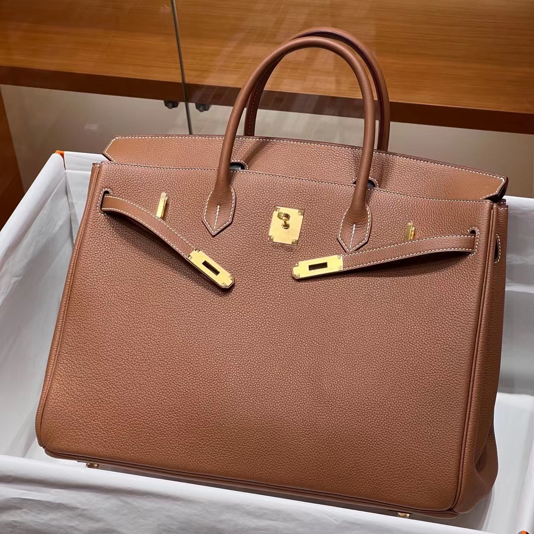 HERMES Birkin 40CM CK37 Togo Full handmade Birkin fatory