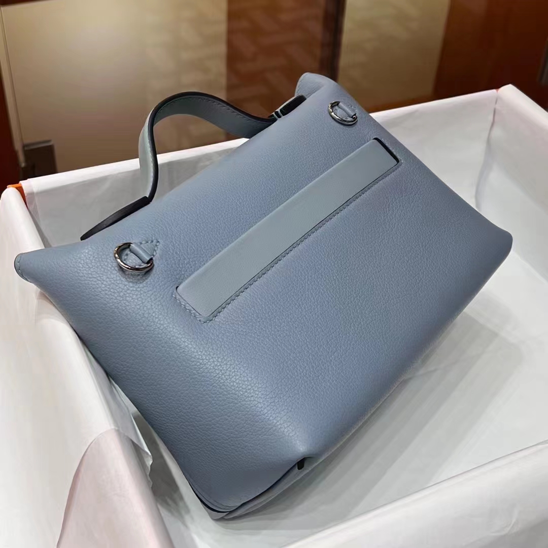 Kelly24/24 MINI J7 Bleu Un Evercolor&Swift SHW Full handmade HERMES fatory