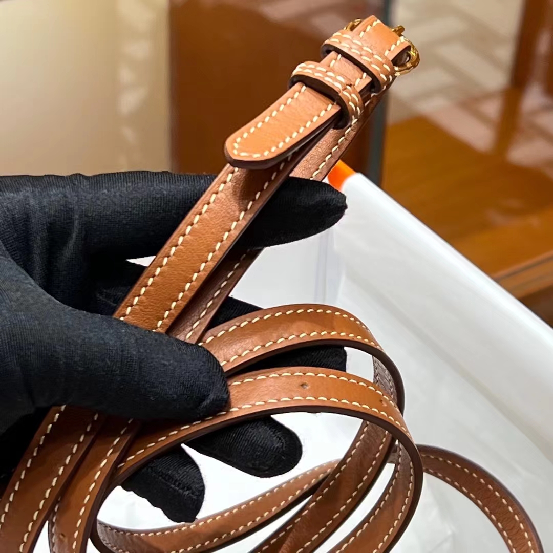 HERMES Kellydanse 22cm Evercolor CK37 Gold Hardware HandMade