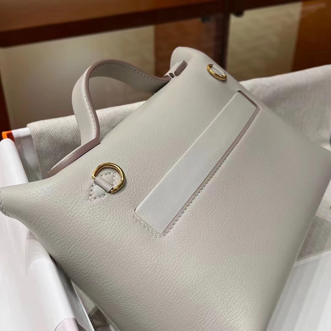 Kelly24/24 MINI 80 Gris Perle Evercolor&Swift GHW Full handmade HERMES fatory