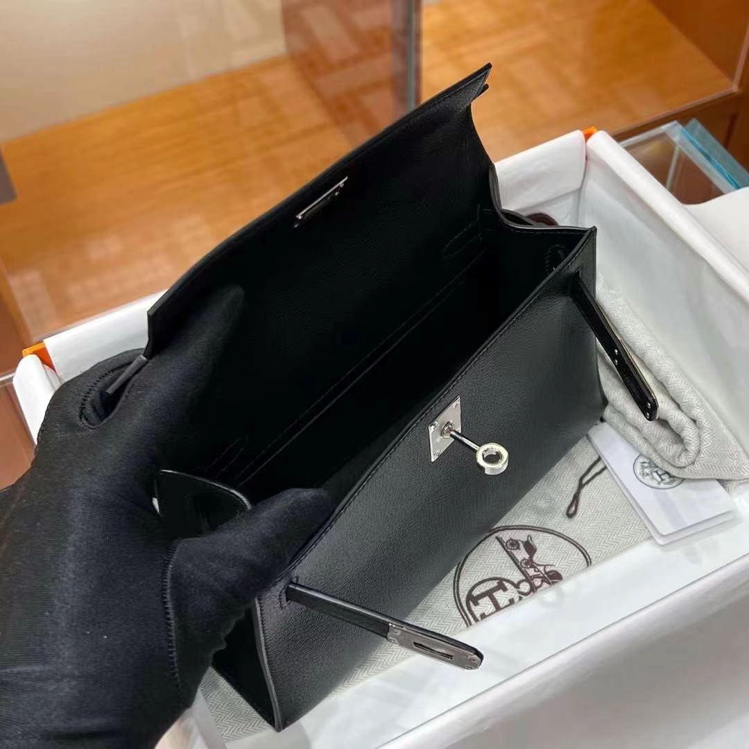 HERMES Kelly Pochette Swift CC89 Nior Full handmade 【God Factory】 Factory