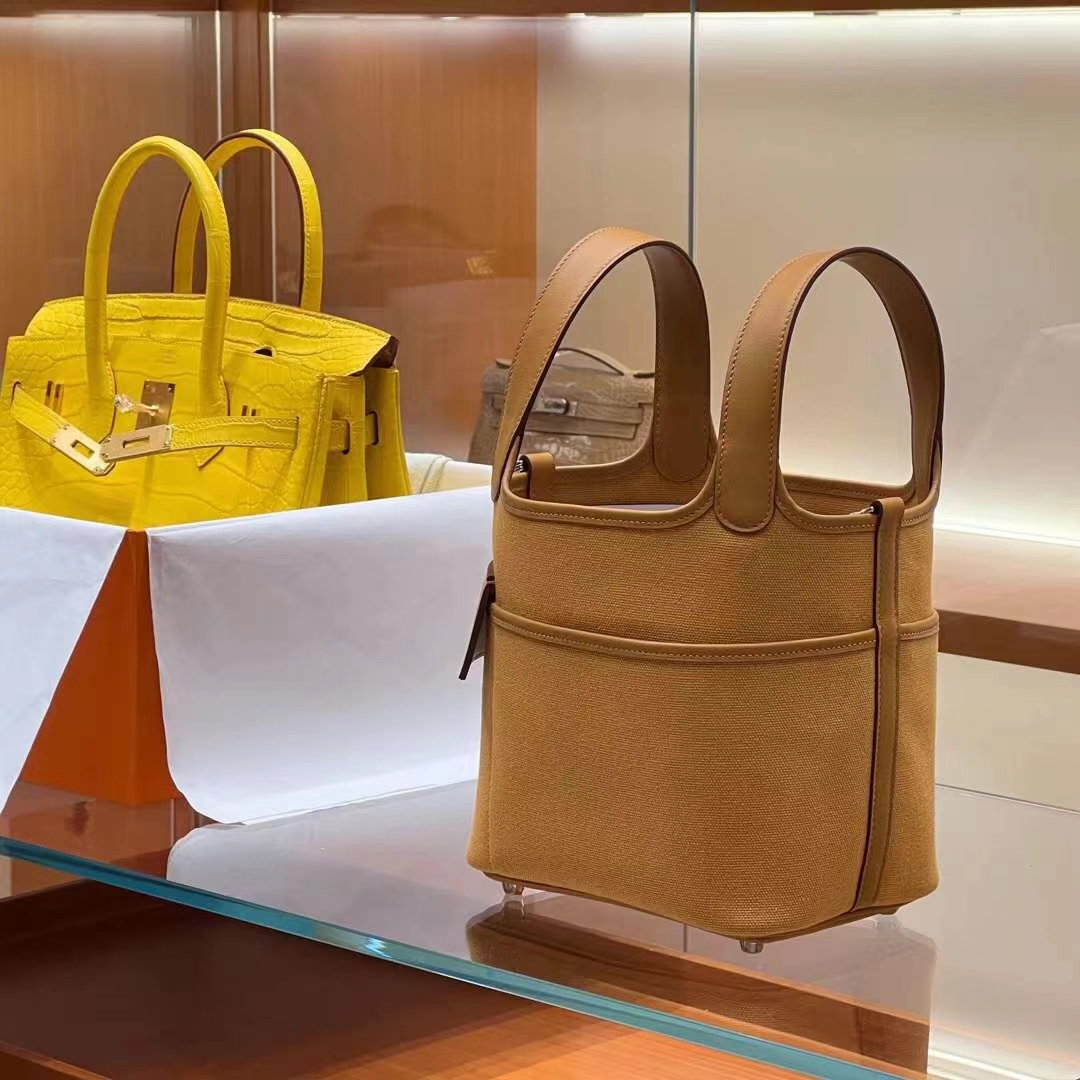 HERMES Factory Picotin cargo 18cm CK37 Full handmade