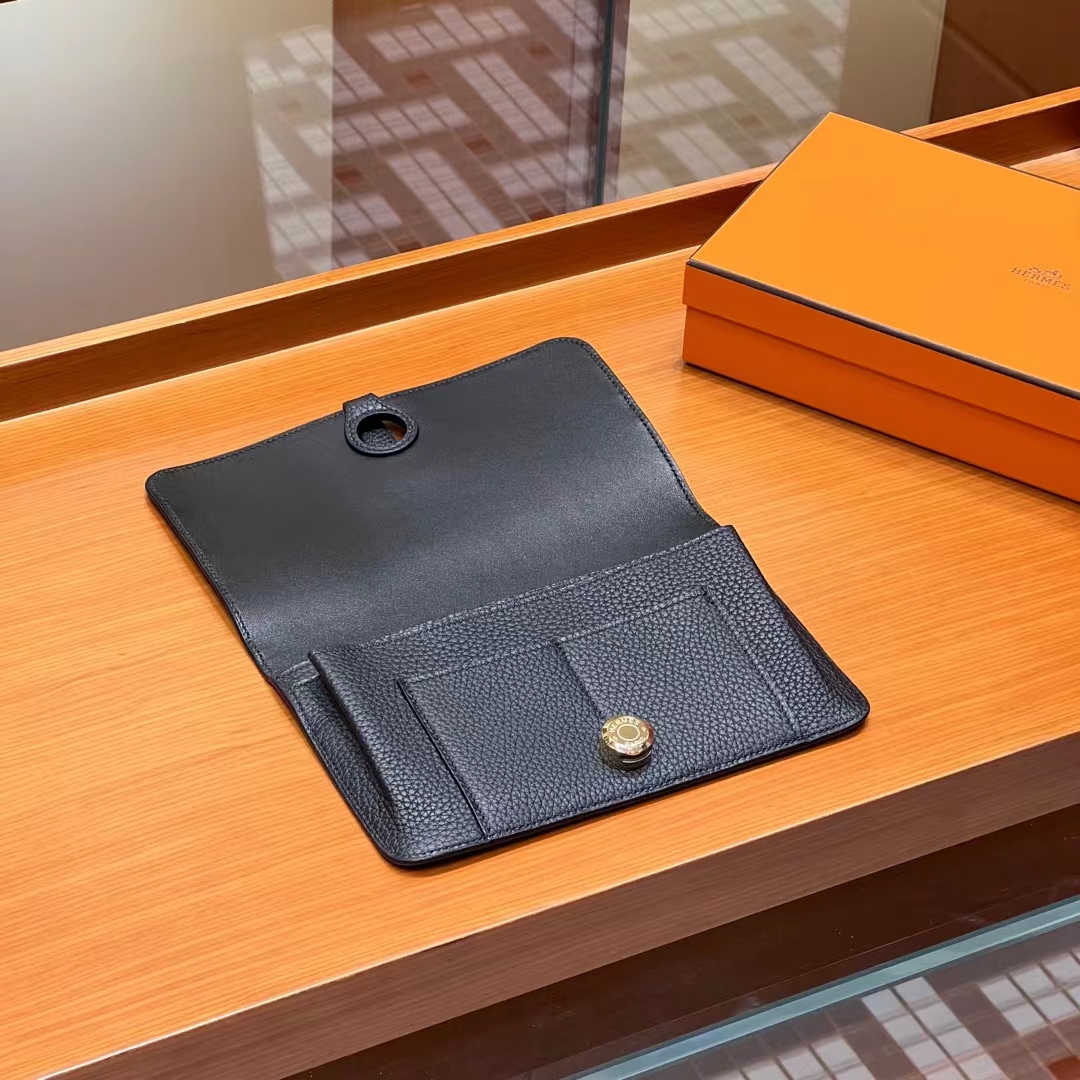 HERMES Wallet  Dogon 89 Nior  Alligator Full handmade