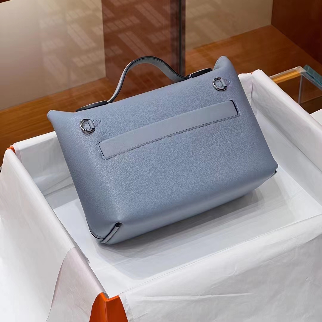 Kelly24/24 MINI J7 Bleu Un Evercolor&Swift SHW Full handmade HERMES fatory