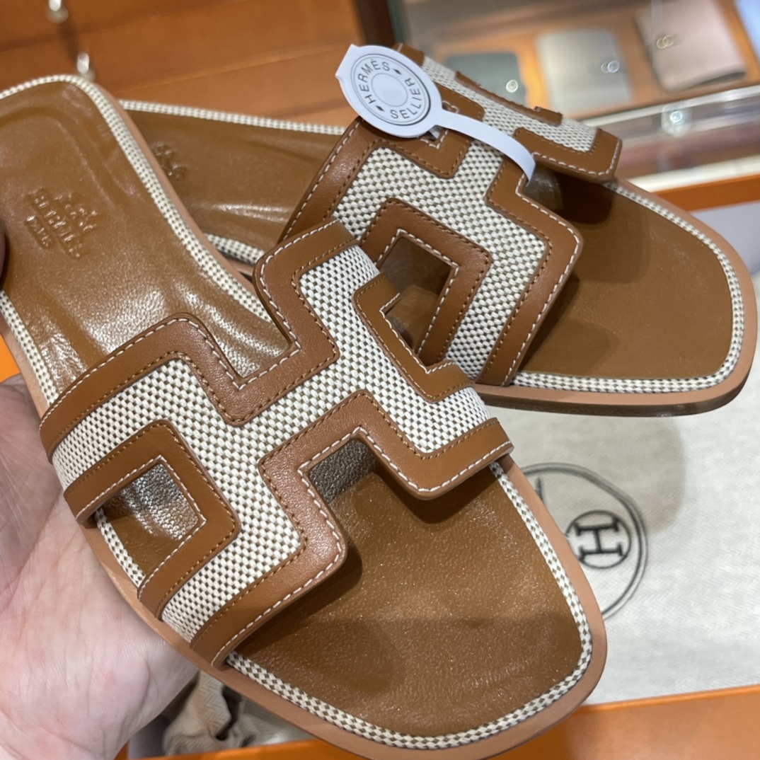 HERMES  Sandals New Slippers Handmade Italian lamb sole 10 days of shipment CK37