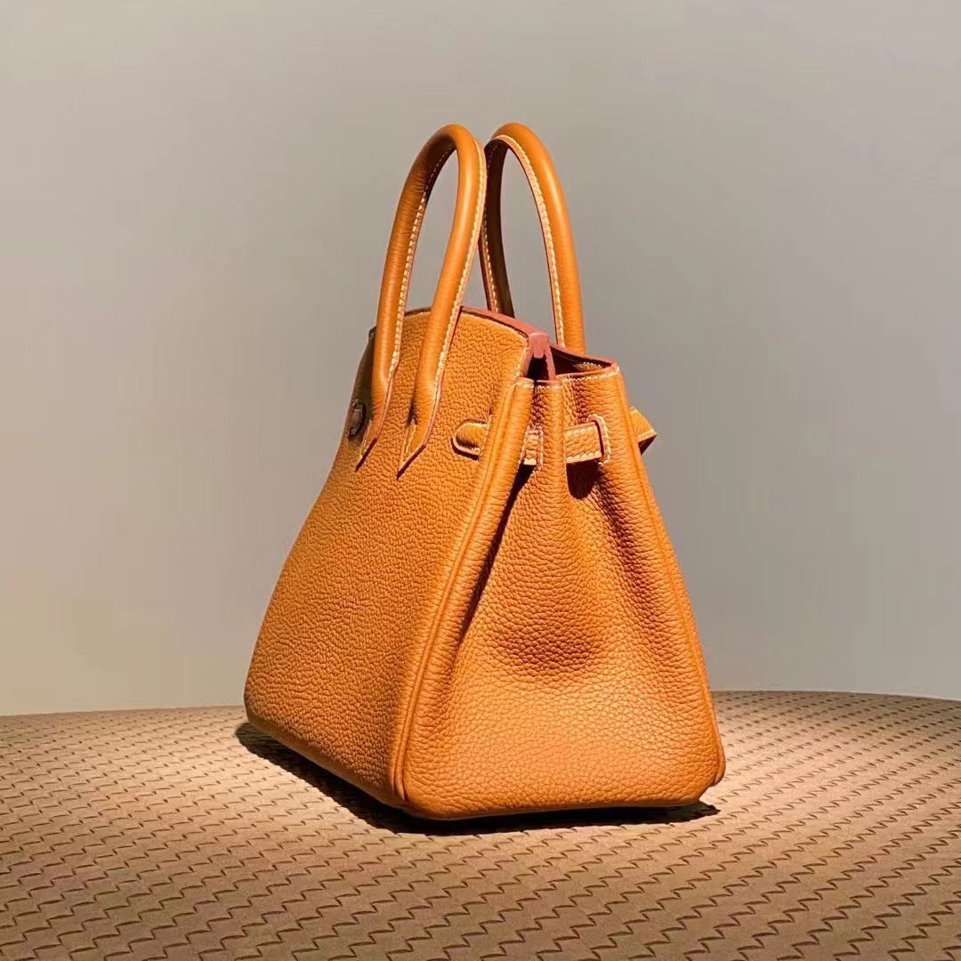 HERMES Birkin 25cm CK37 Togo Full handmade Birkin Fatory 25x20x13cm