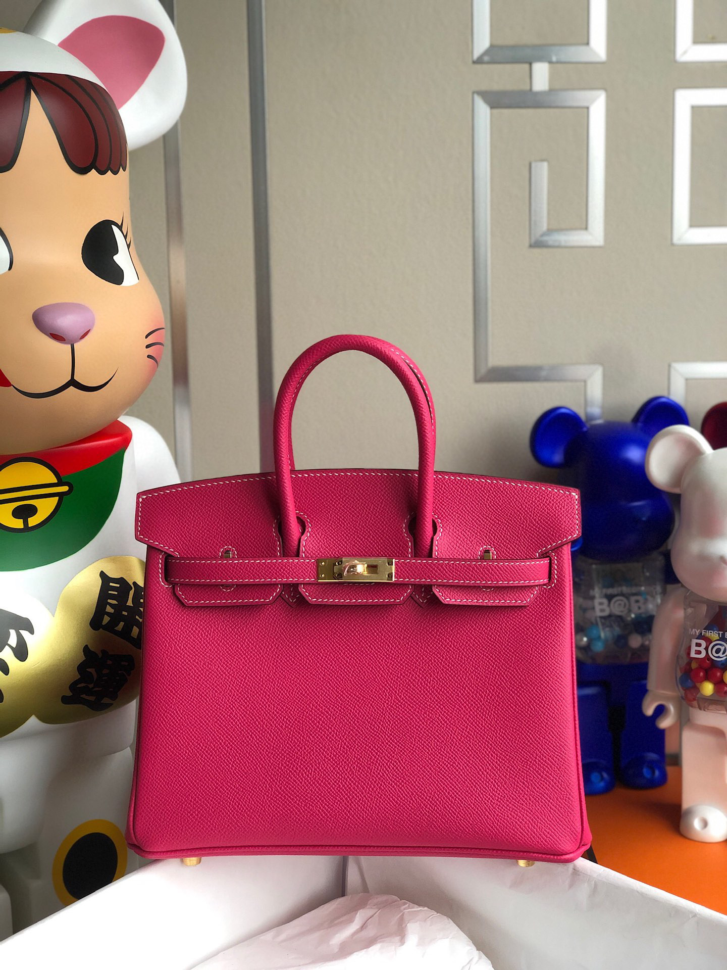 Hermes Birkin 25CM Epsom E5 Rose Tyrien GHW 2020