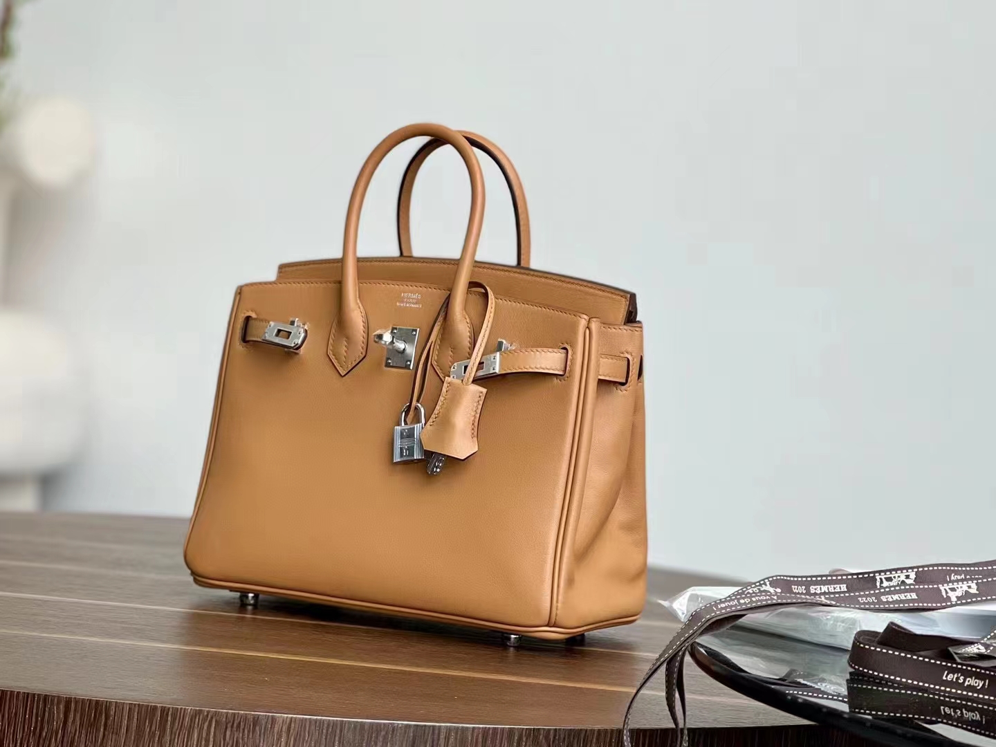 HERMES Birkin 25cm CK37 Swift Full handmade Birkin Fatory 25x20x13cm