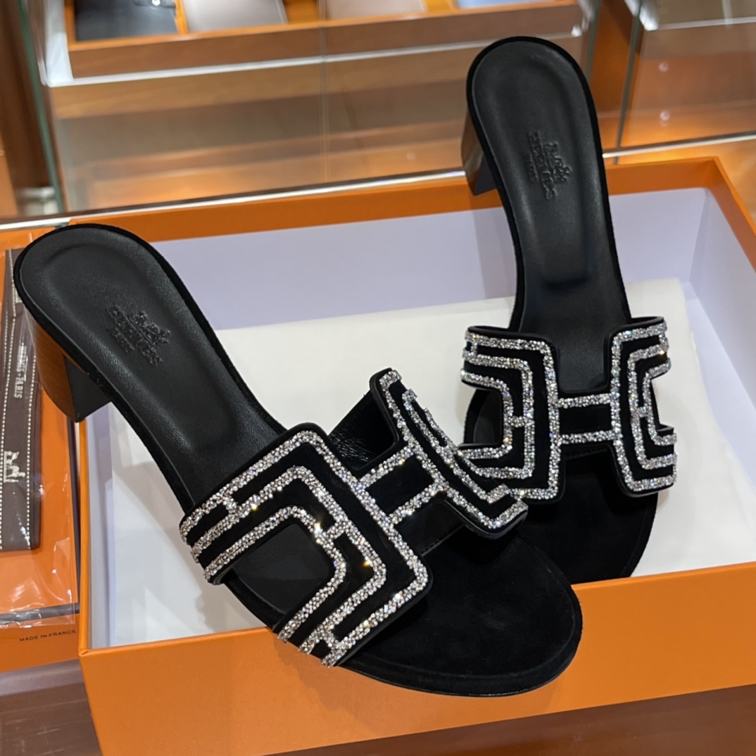 HERMES  Sandals New Slippers Handmade Italian lamb sole 10 days of shipment CC89 Nior