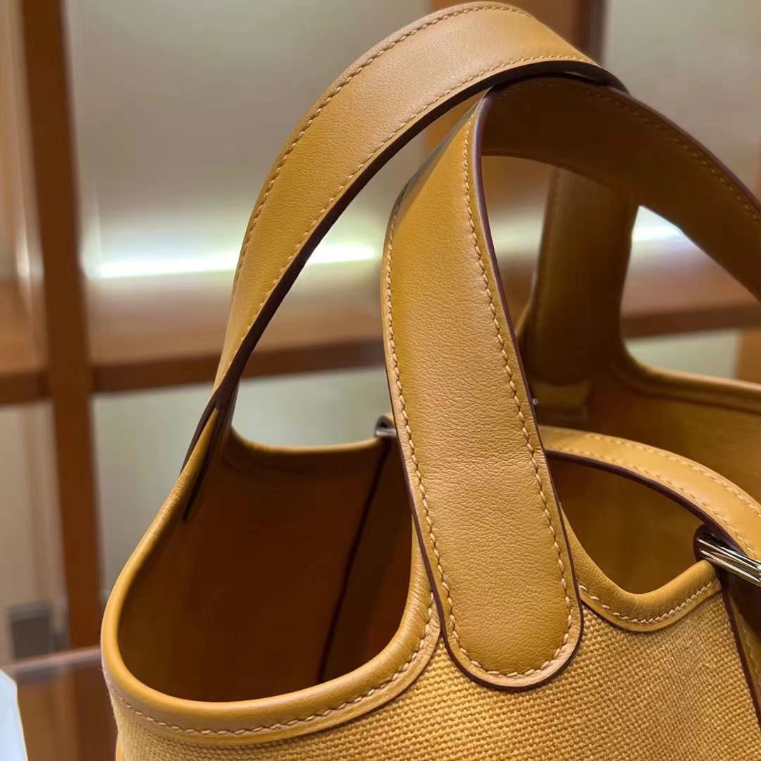 HERMES Factory Picotin cargo 18cm CK37 Full handmade