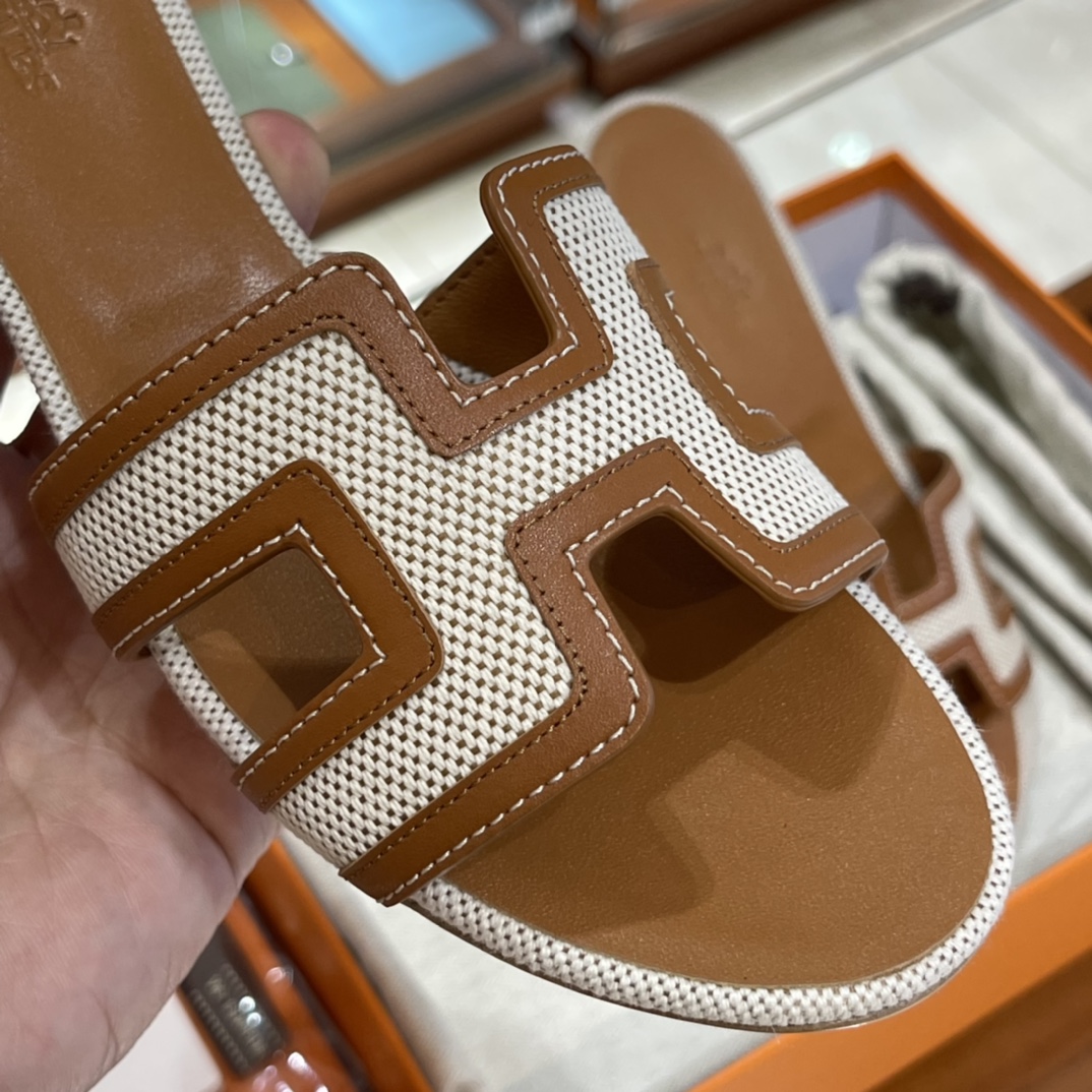 HERMES  Sandals New Slippers Handmade Italian lamb sole 10 days of shipment CK37