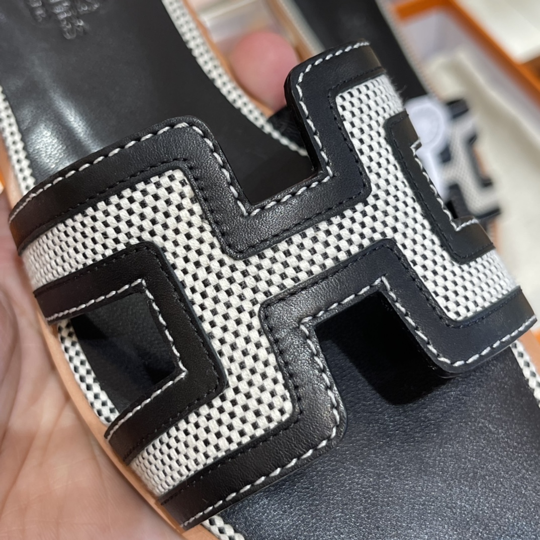 HERMES  Sandals New Slippers Handmade Italian lamb sole 10 days of shipment CC89 Nior