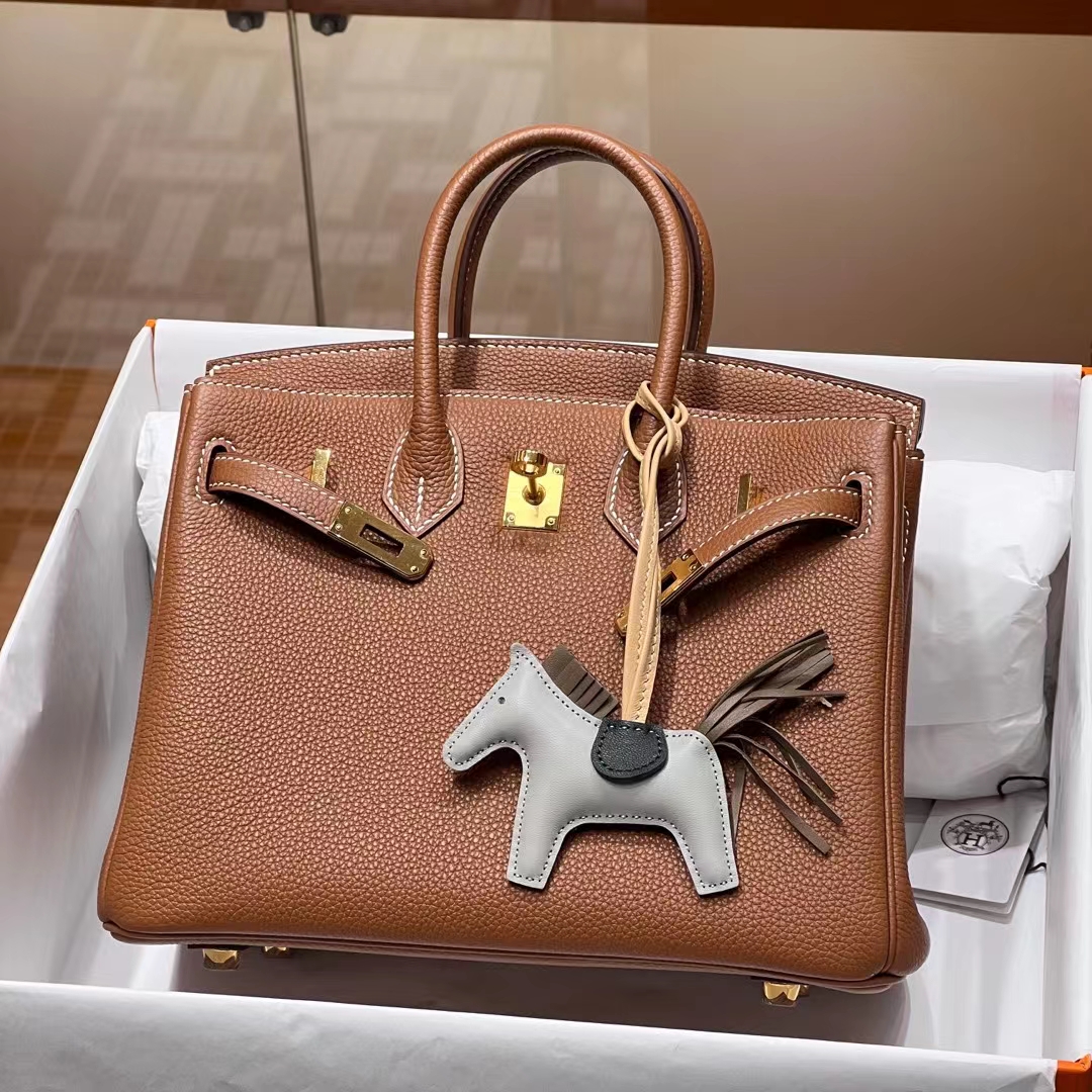 HERMES  Birkin 25cm CK37 Togo Full handmade Birkin Fatory 25x20x13cm