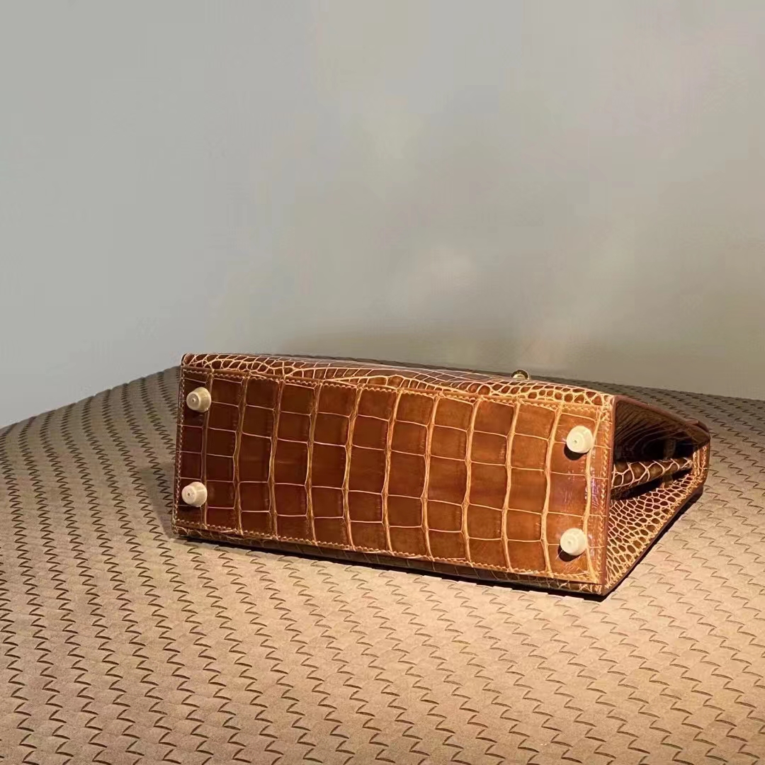HERMES Kelly 25CM CK37 Niloticus GHW Full handmade Kelly fatory