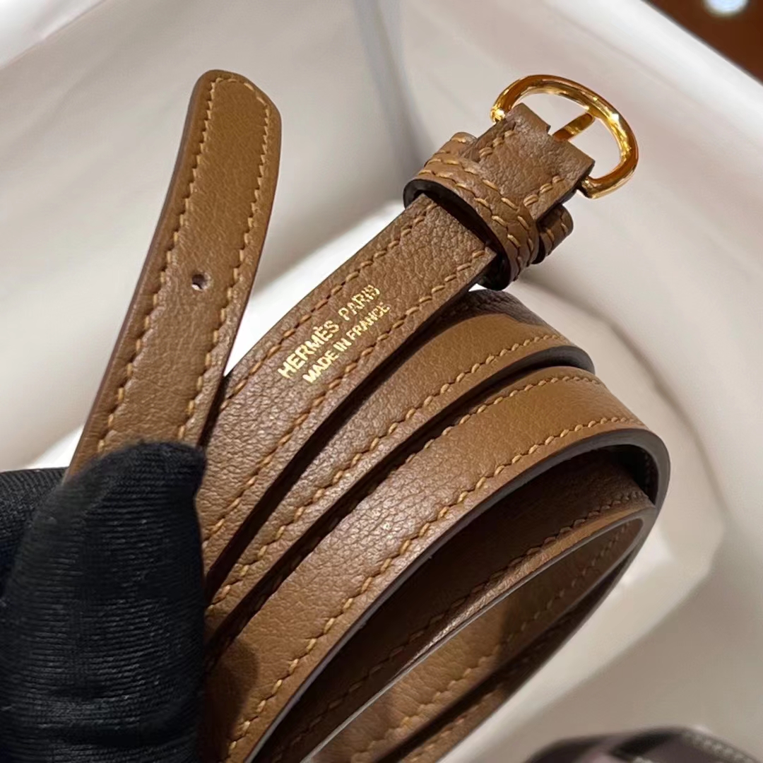 HERMES Kellydanse 22cm Evercolor D0 GOLD Hardware HandMade