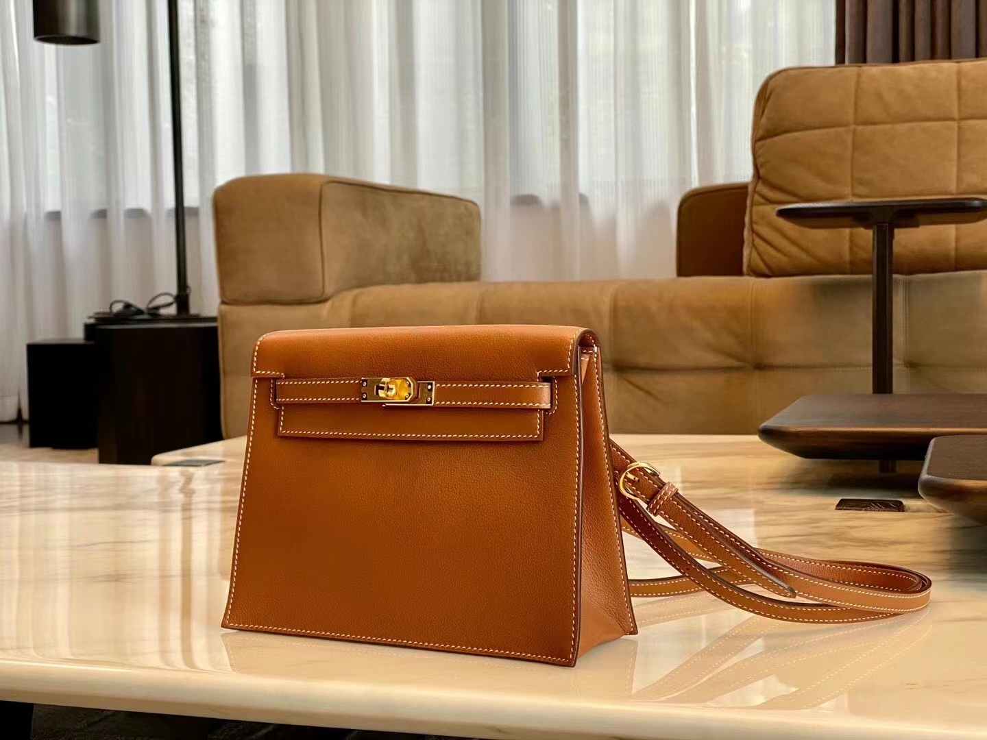 HERMES Kelly Dance CK37 Swift GHW Full handmade Picotin fatory