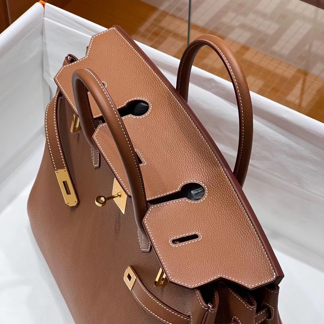 HERMES Birkin 40CM CK37 Togo Full handmade Birkin fatory