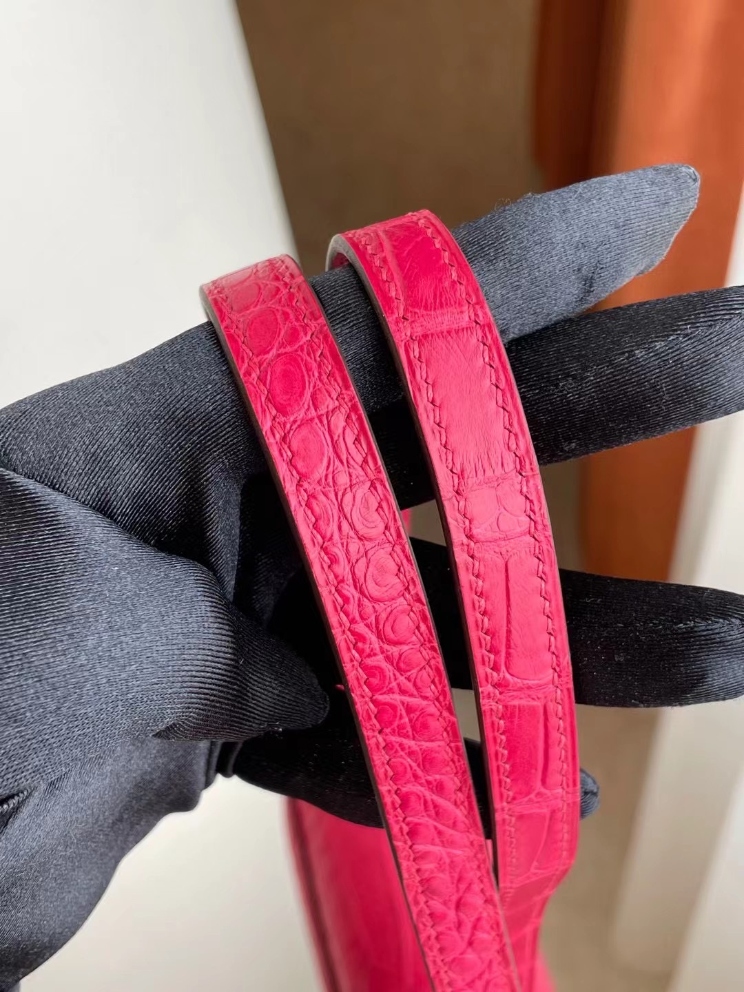 Constance 18cm I6 Rose Extreme Alligator Crocodile